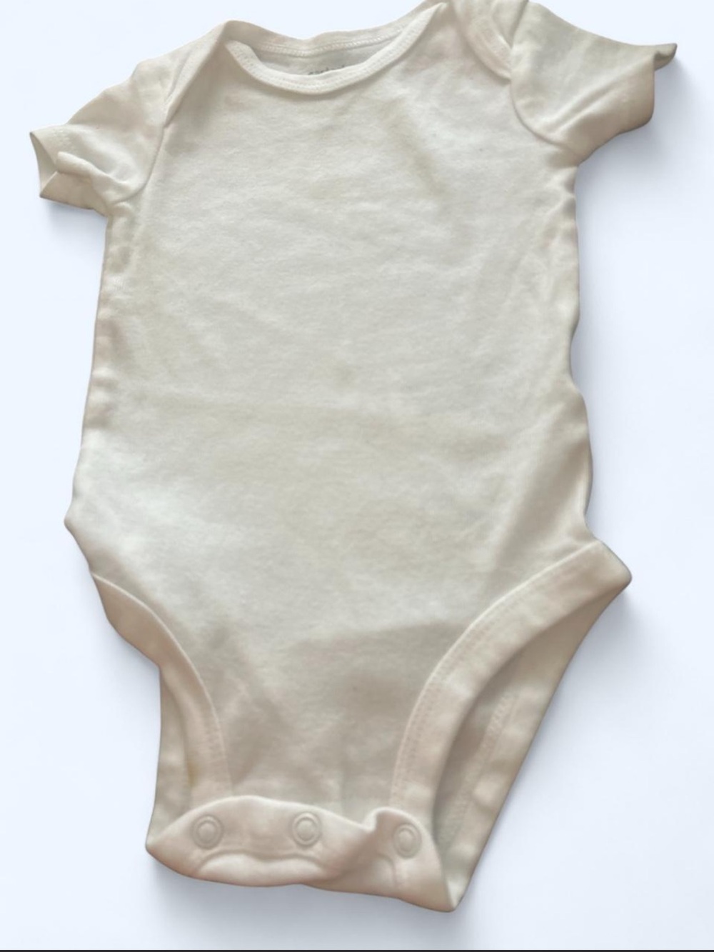 Carter's Cream Short-Sleeve Baby Bodysuit